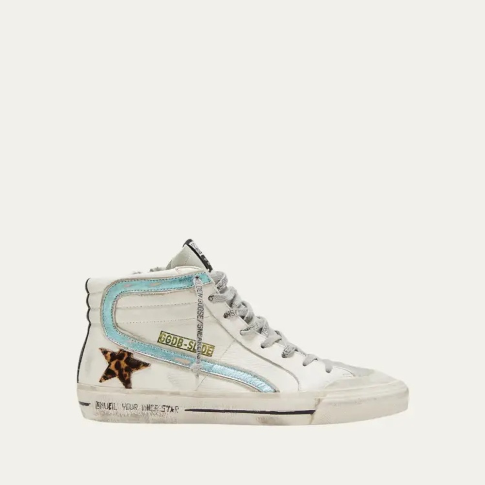 Golden goose slide leopard